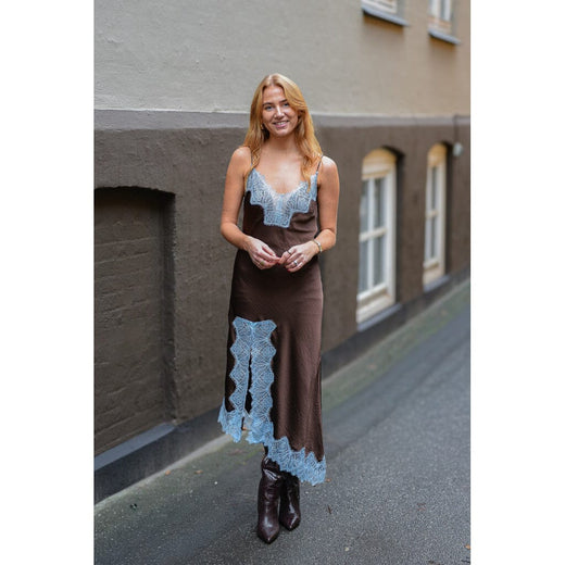 A-View - Sweat Dress AV5801 - 117 - Brown Kjoler 