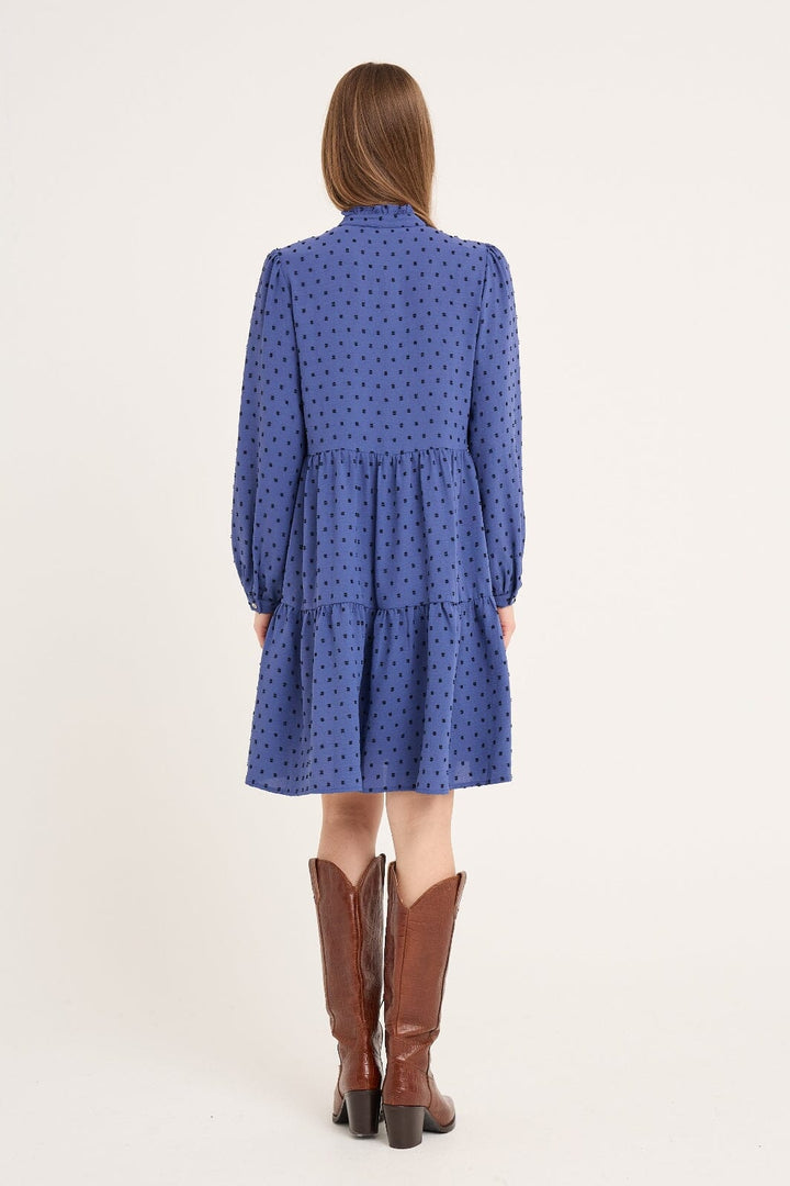 A-View - Vanessa L/S Dress AV6025 - 294 - Blue/Black