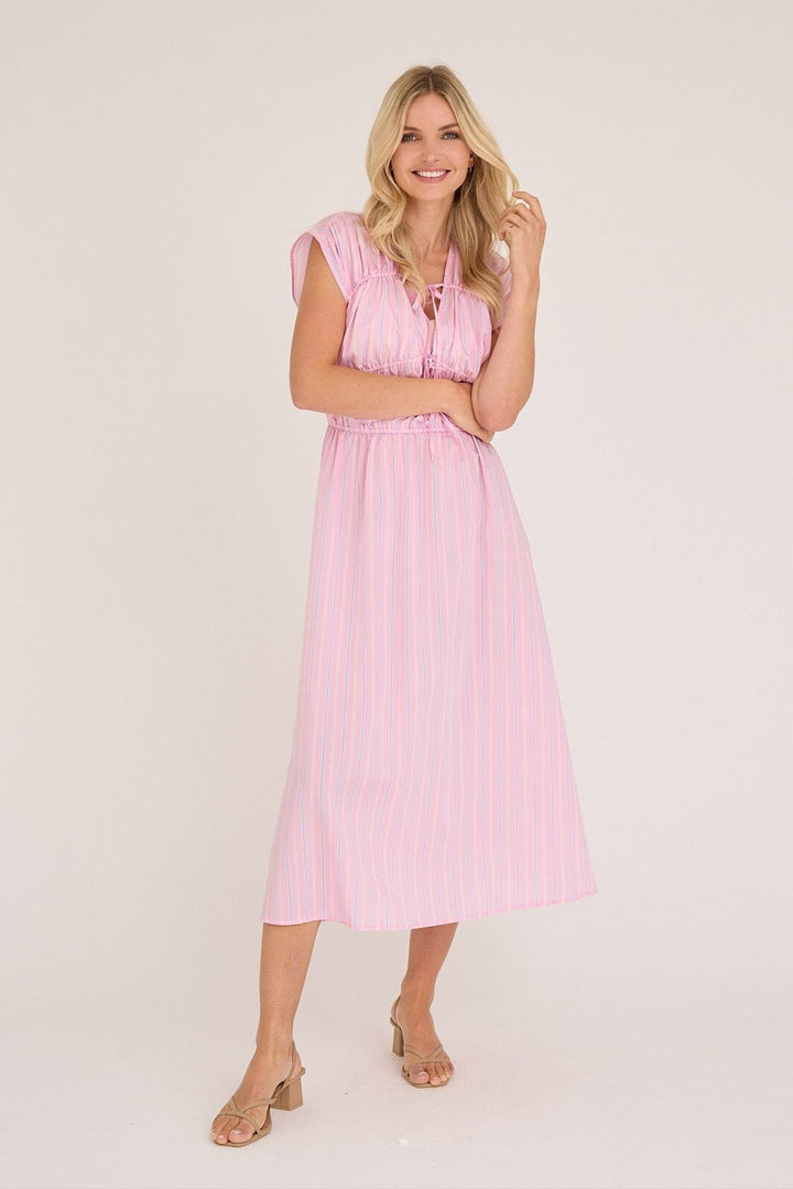 A-View - Vifina Dress AV8136 - Pink/Blue