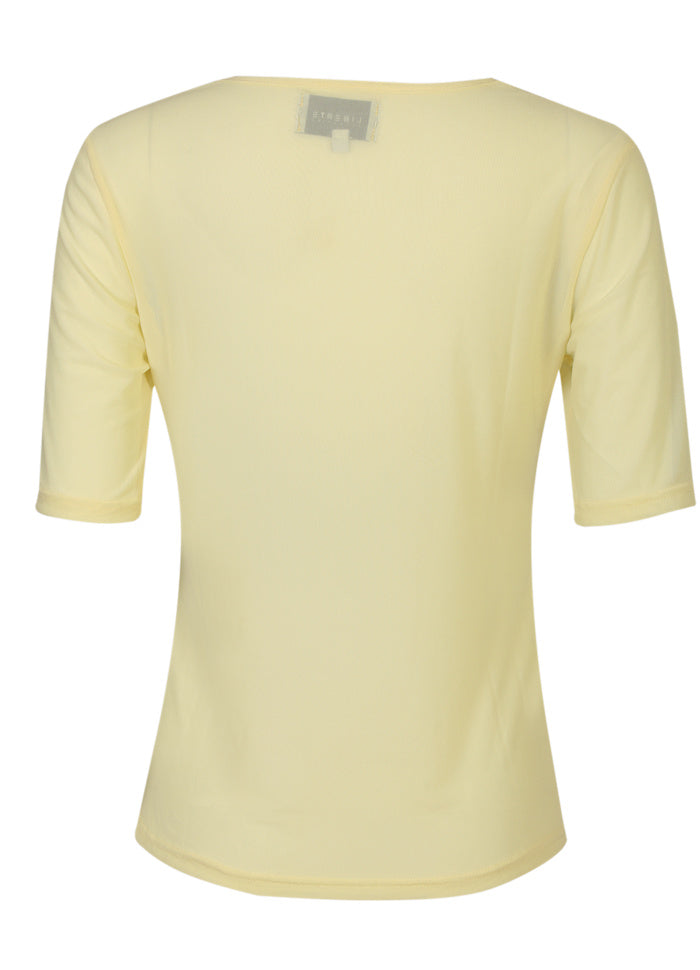 Liberte - Mesh Ss Tshirt 22064 - Yellow