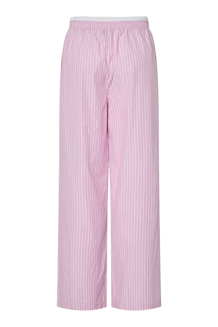 Pieces - Pcfamma Straight Pant Fsy - 4912400 Pink Tulle White/Pink Stripes