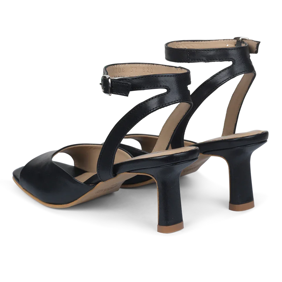 Angulus - Sandal Med Hæl 5706-101 - 1604 Black Stiletter 