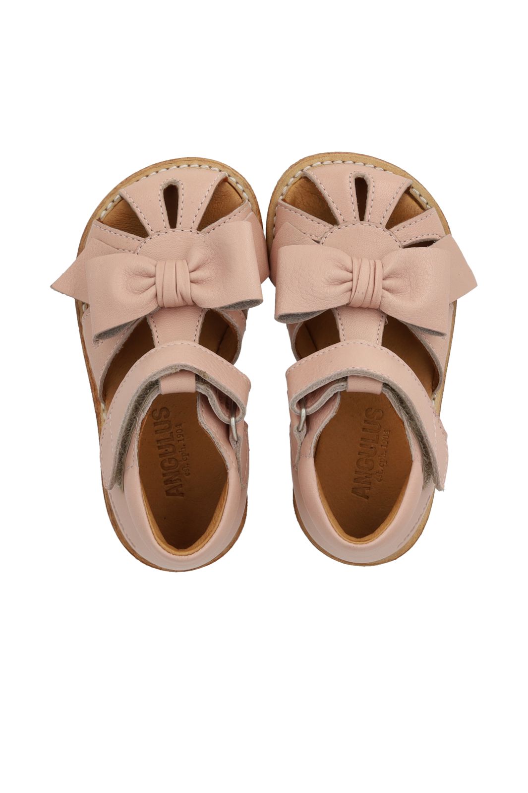 Angulus - Sandal Med Sløfje Og Lukket Tå 0686-101 - 3203 - Rosebud