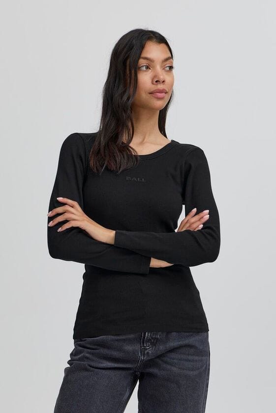 Ball - Baaltobelli Ls Tshirt 50405329 - 193911 - Black Bluser 