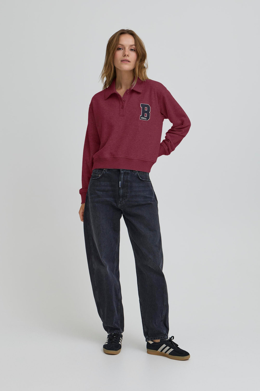 Ball - Bariva Polo Sweat 50408098 - 191526 - Chocolate Truffle Sweatshirts 