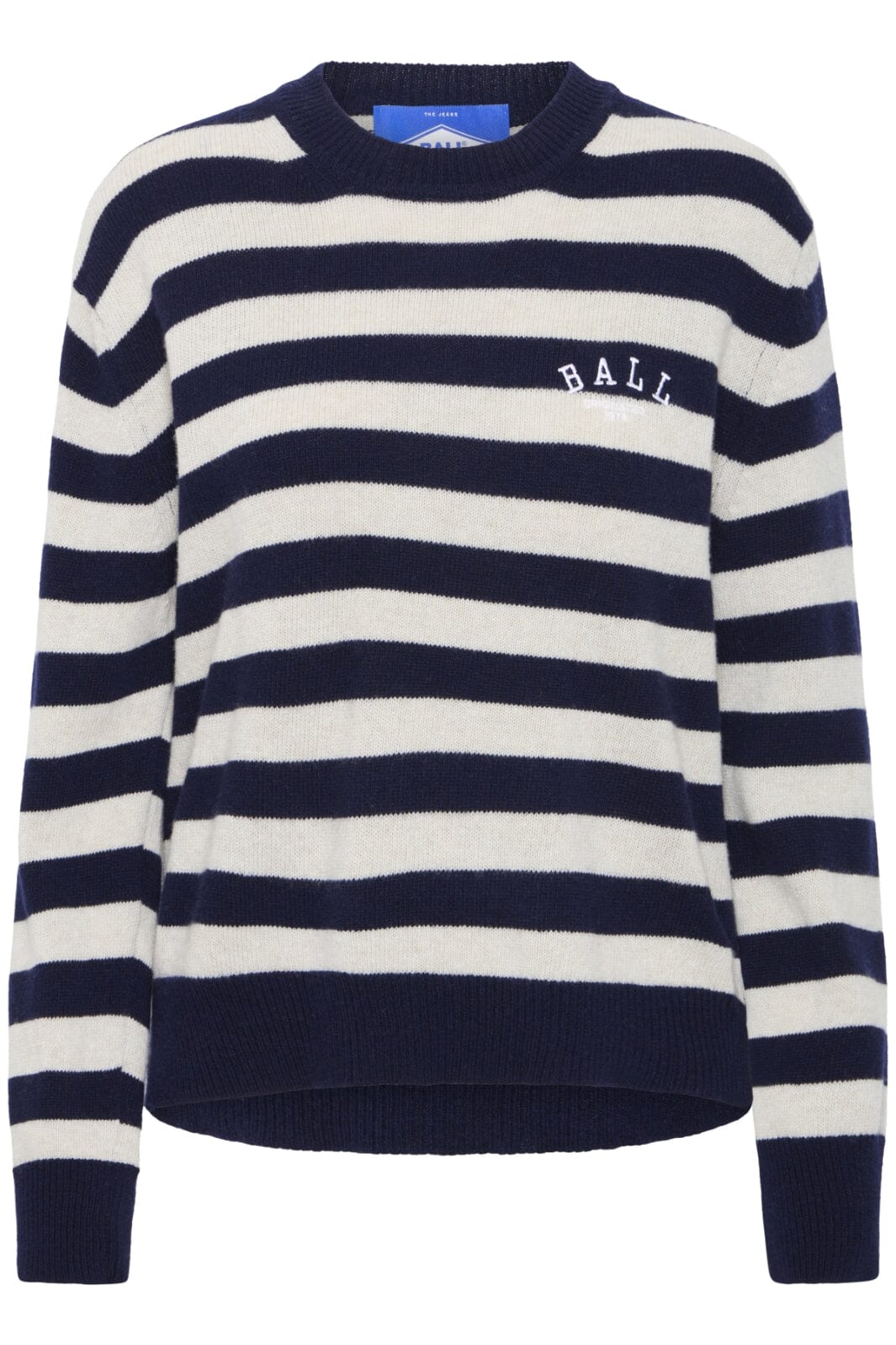 Ball - Batardelli Crewneck 50405129 - 205037 Skycaphain W. Birch Strip Strikbluser 