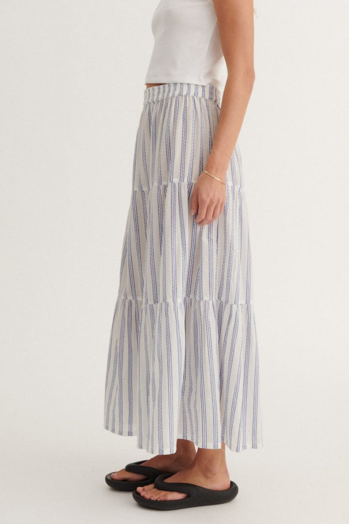Basic Apparel - Ada Skirt BA426-03 - 781 - True Navy / Whisper White