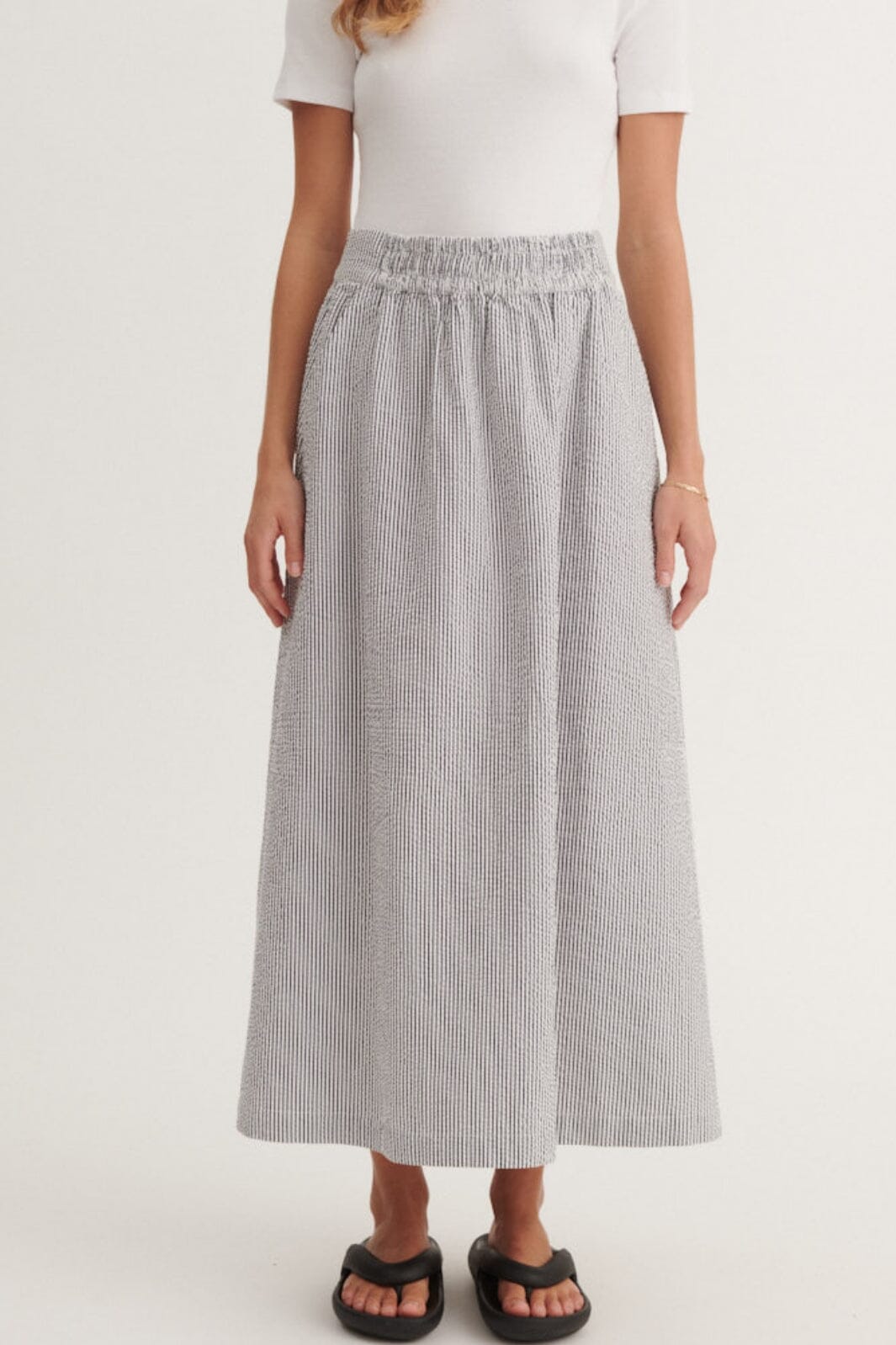 Basic Apparel - Asta Skirt BA570-04 - 690 - Bright White / Sky Captain