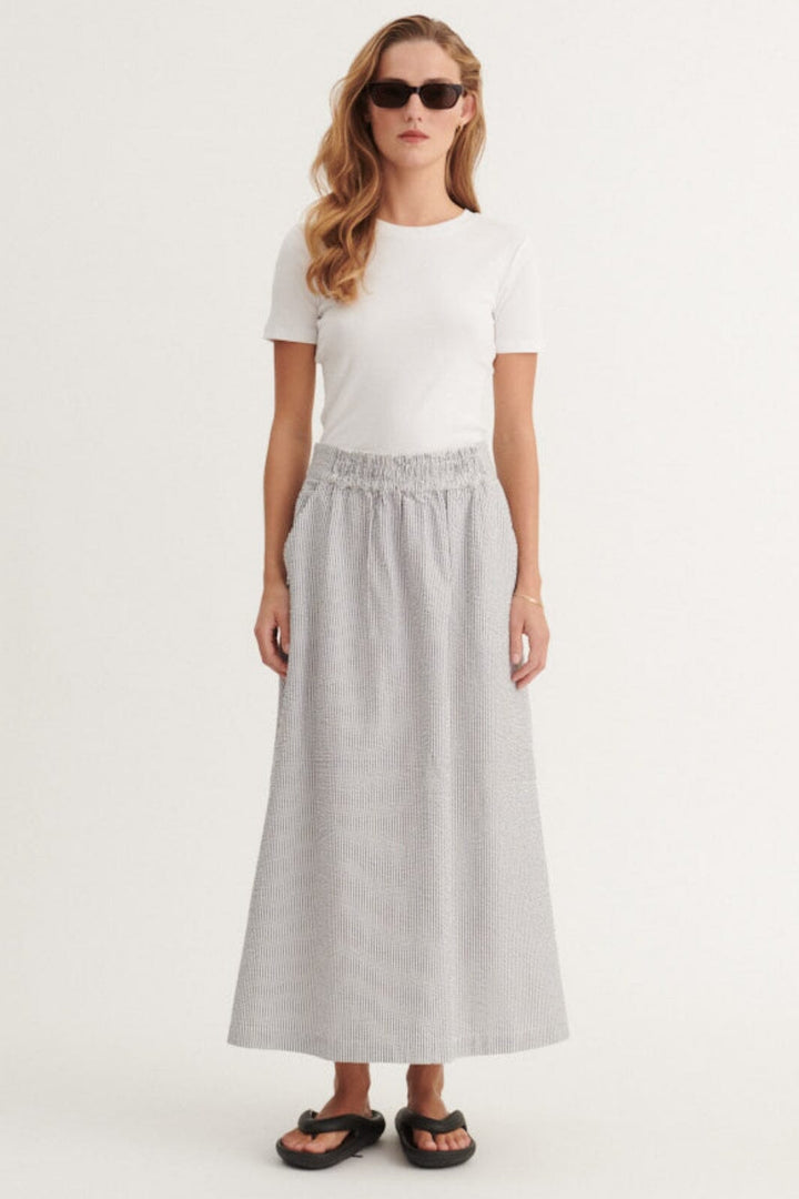 Basic Apparel - Asta Skirt BA570-04 - 690 - Bright White / Sky Captain
