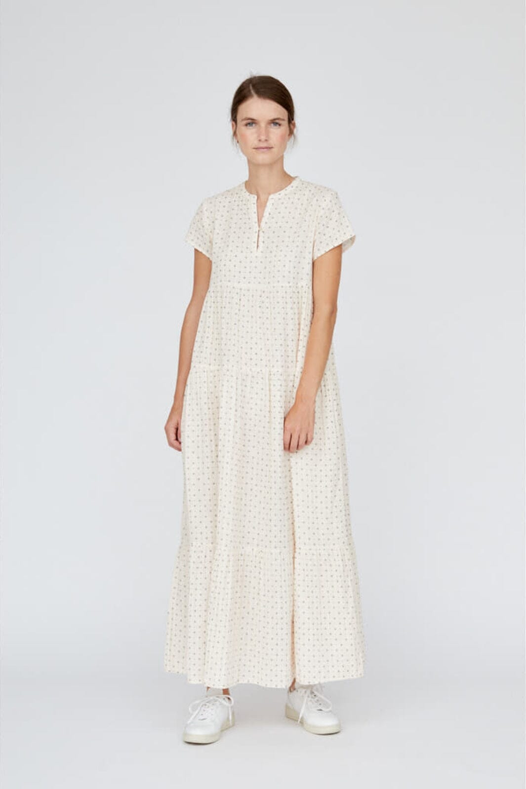 Basic Apparel - Ember Layered Dress GOTS - 565 Sheer Bliss/Black Kjoler 
