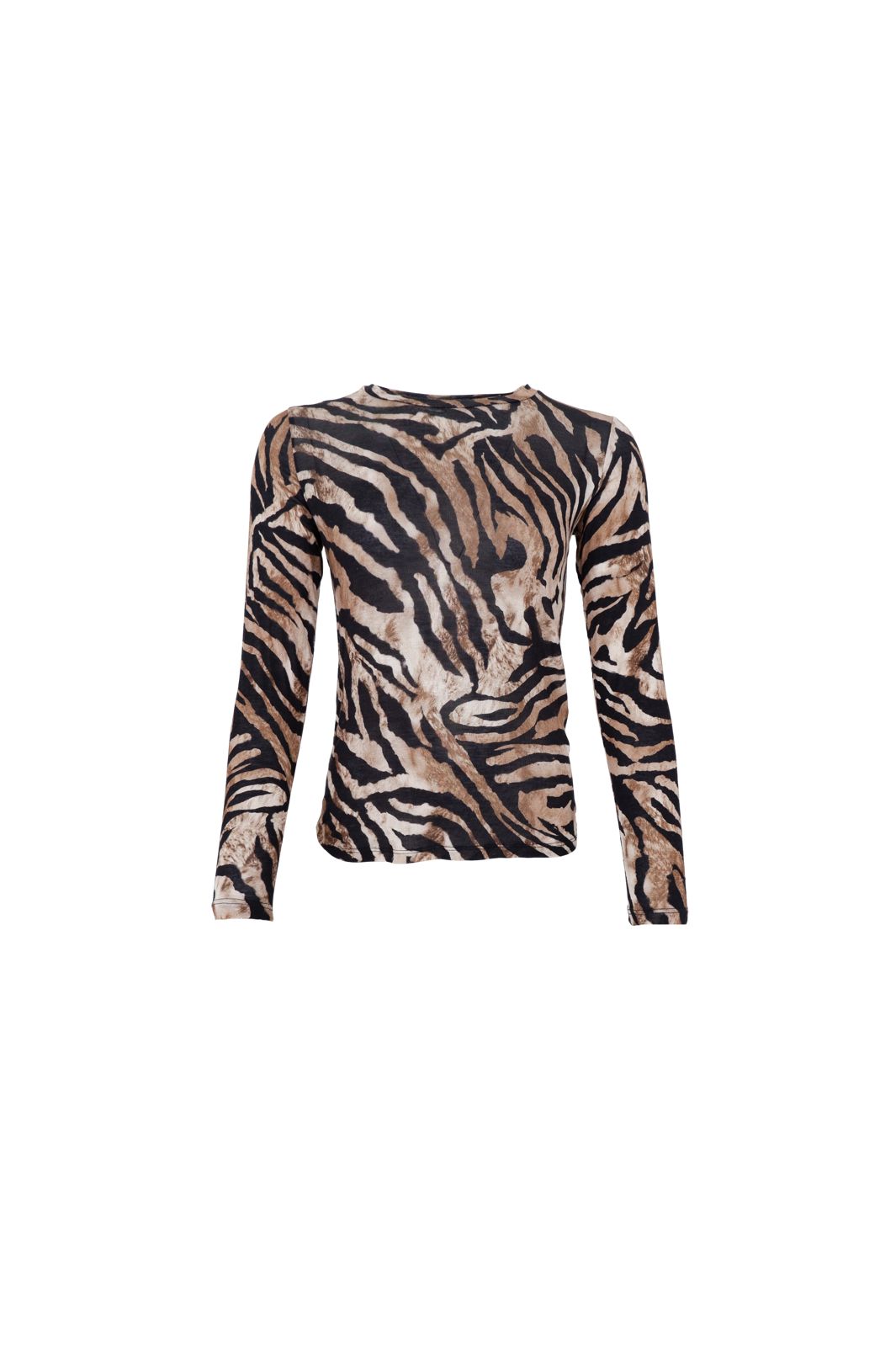 Black Colour - Bcalba Ls Tee 41260 - Shirts,Mesh & Basic Blouses - Zebra