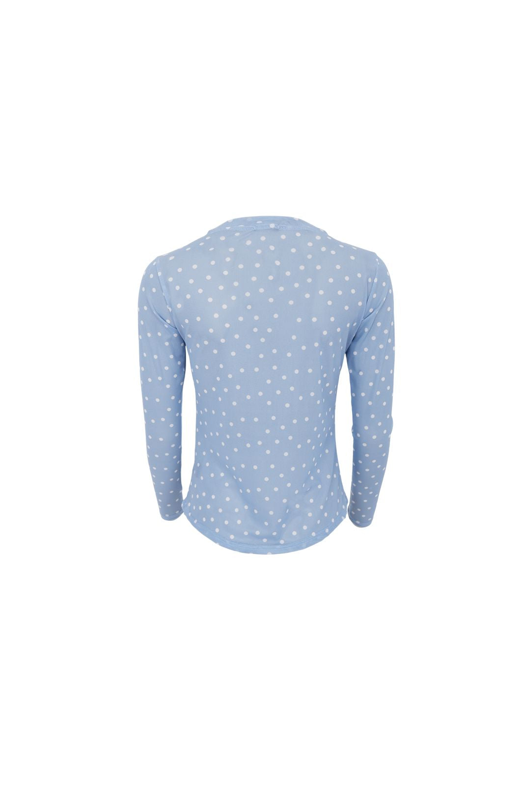 Black Colour - Bcannie Mesh Blouse 3846 - Shirts - Lt. Blue Dot