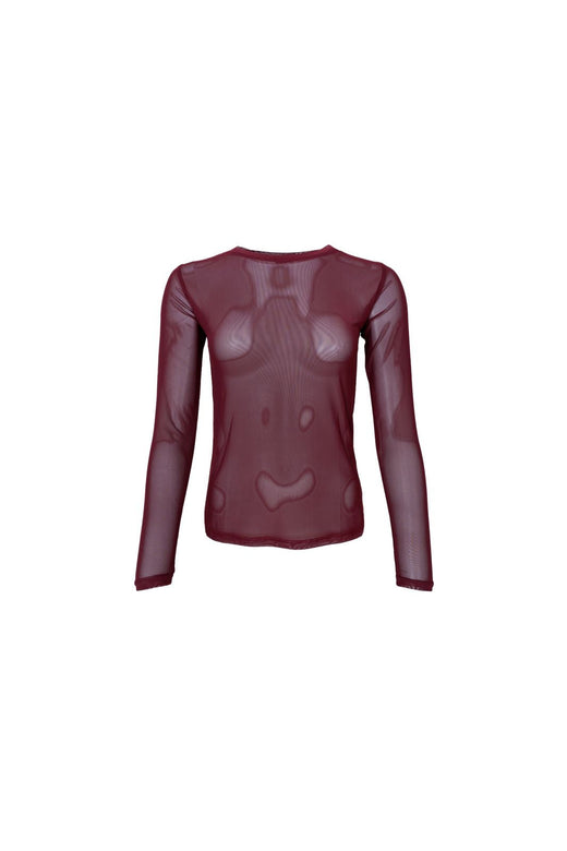 Black Colour - Bcannie Mesh Blouse 3846 - Shirts,Mesh & Basic Blouses - Plum