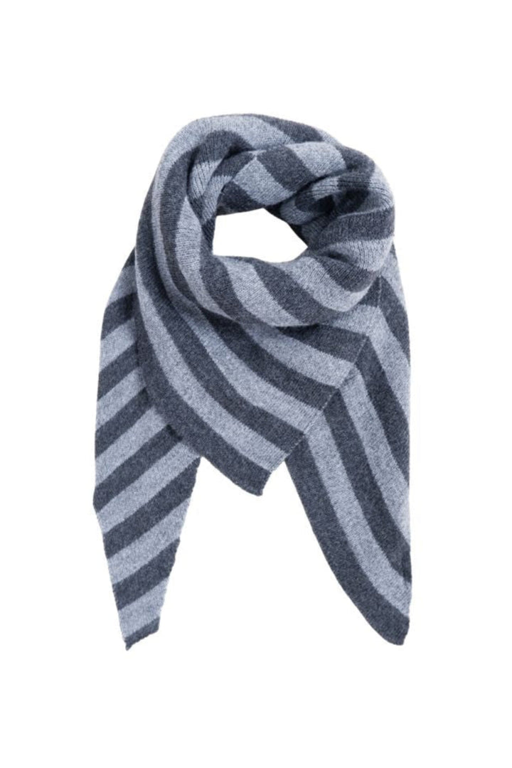 Black Colour - Bcbex Stripe Scarf 208440 - Grey