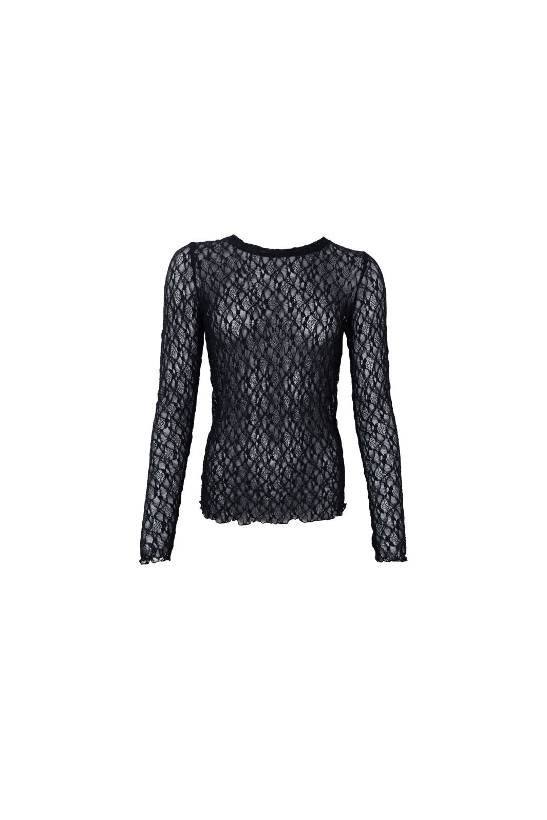 Black Colour - Bccecily Lace Blouse 41288 - Shirts - Navy