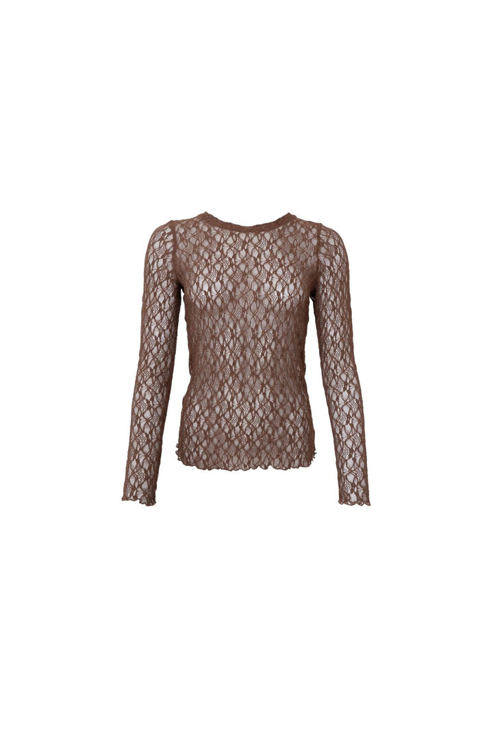 Black Colour - Bccecily Lace Blouse 41288 - Shirts - Navy