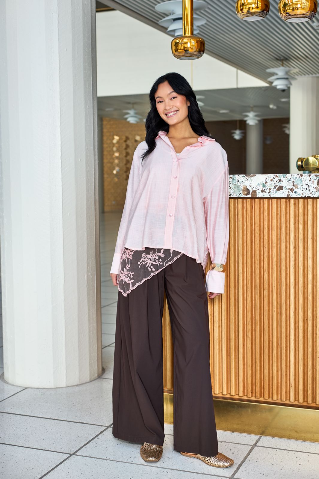 Black Colour - Bccone Bangle 4521 - Gold Coloured