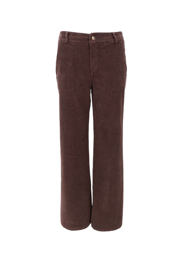 Black Colour - Bccora Corduroy Box Pant 40676 - Coffee