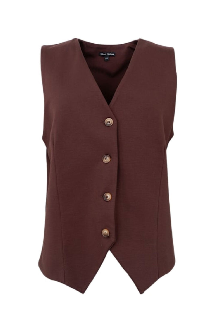 Black Colour - Bcdavi Casual Vest 40991 - Coffee Veste 