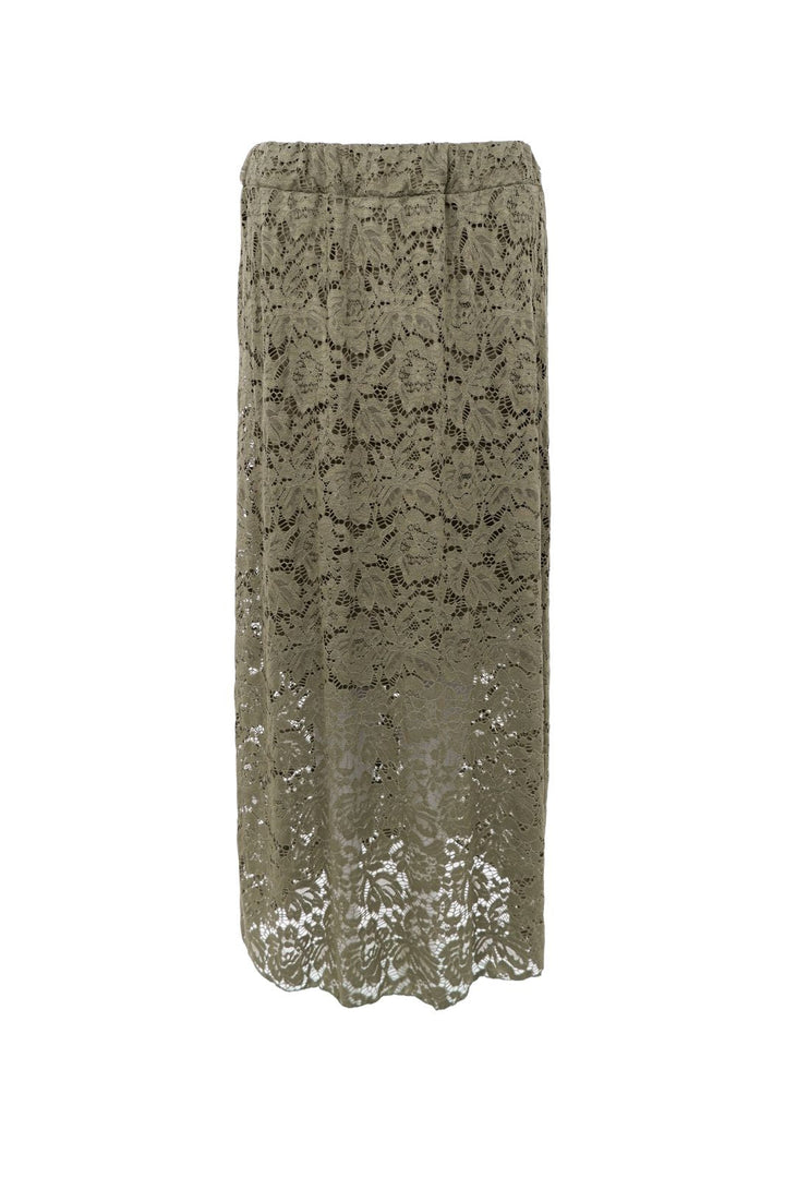 Black Colour - Bcdebbie Lace Skirt 41080 - Army