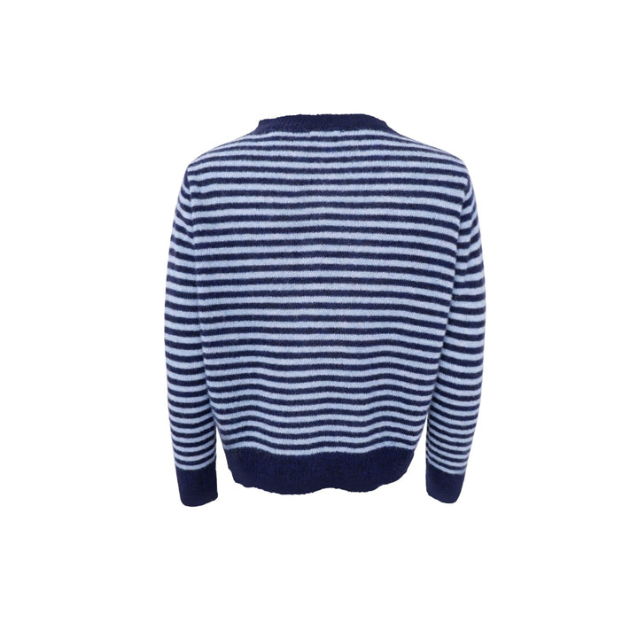 Black Colour - Bcdell Striped Knit Cardigan 1257 - Navy Cardigans 