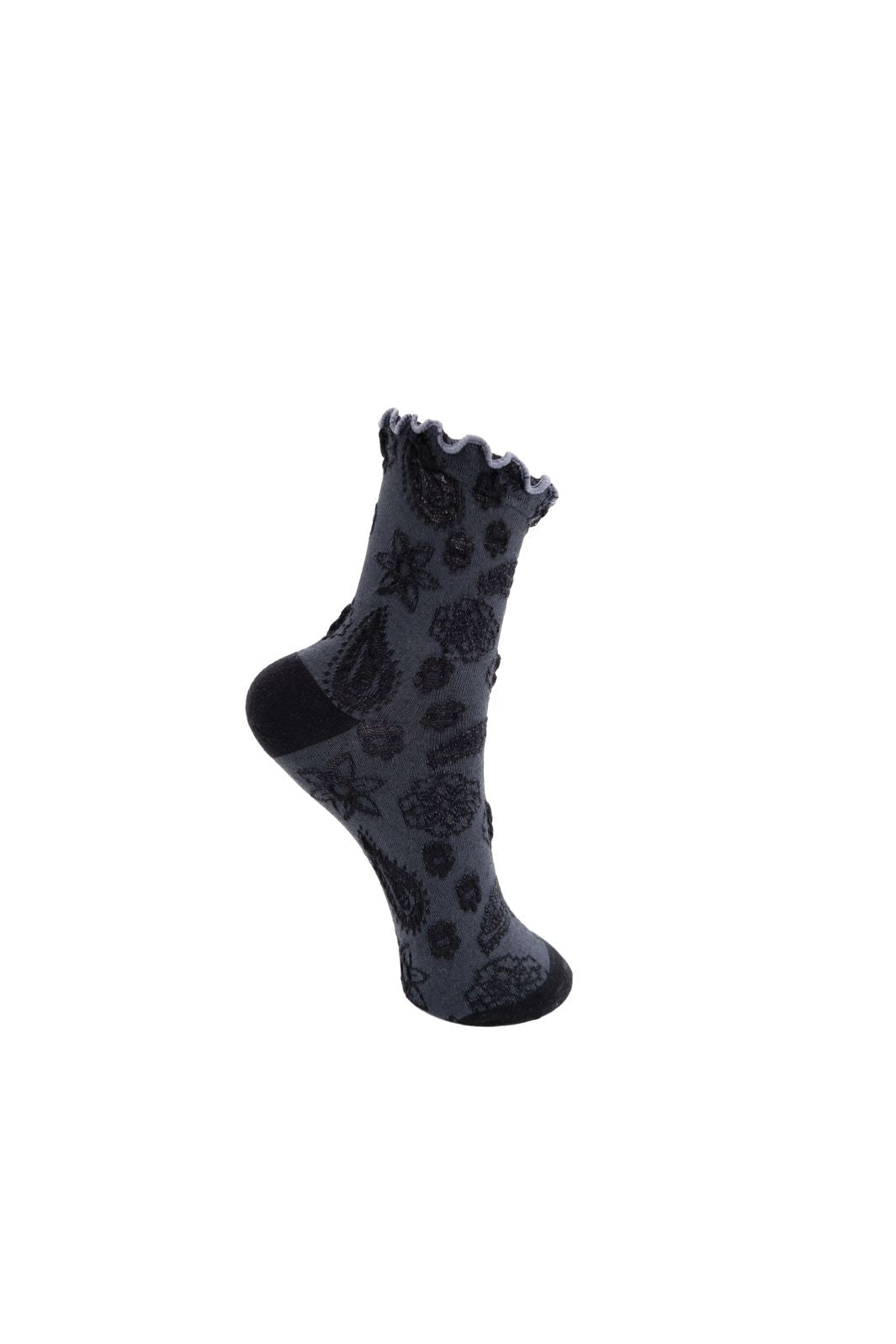Black Colour - Bcflow Sock 8563 - Black