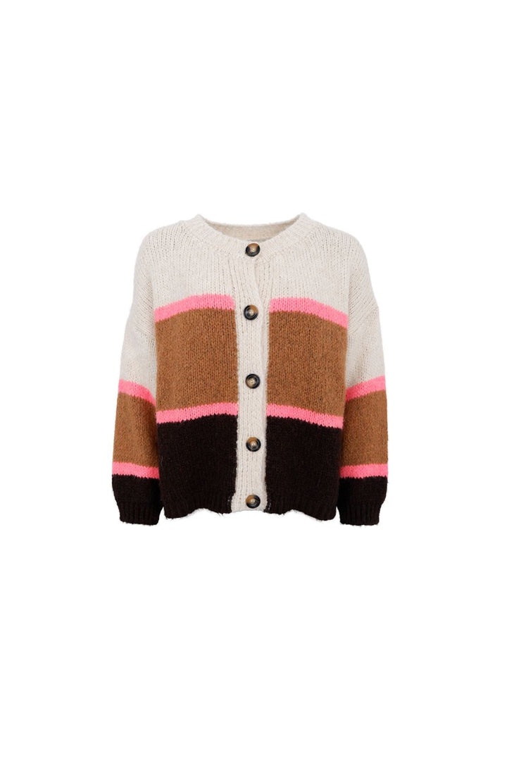 Black Colour - Bchildur Knit Cardigan 1233 - Camel