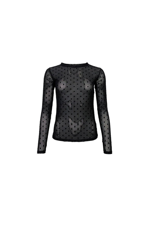 Black Colour - Bcjennie Dotted Mesh Blouse 40611 - Shirts - Army