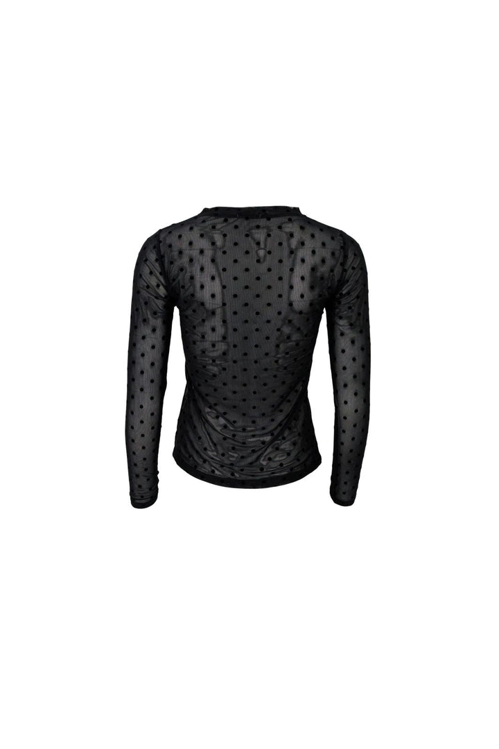 Black Colour - Bcjennie Dotted Mesh Blouse 40611 - Shirts - Army