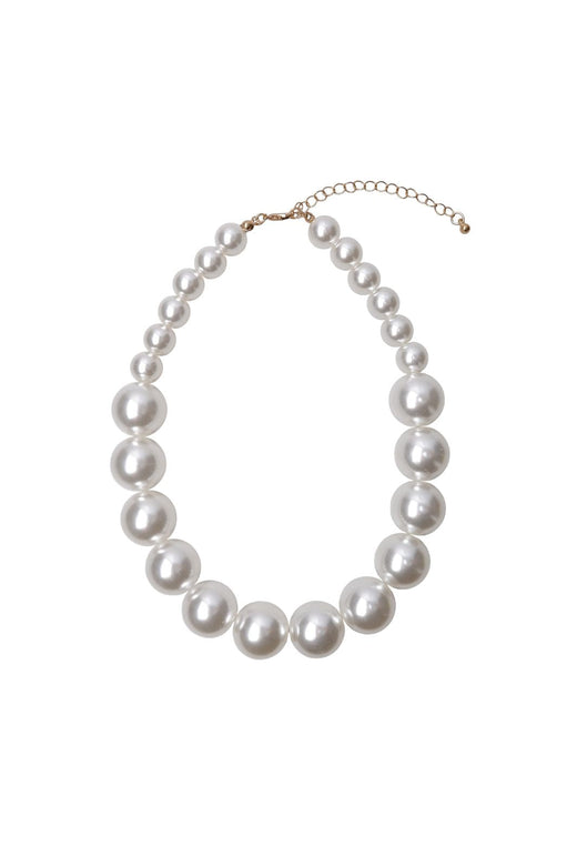 Black Colour - Bckitt Beaded Necklace 4586 - Off White