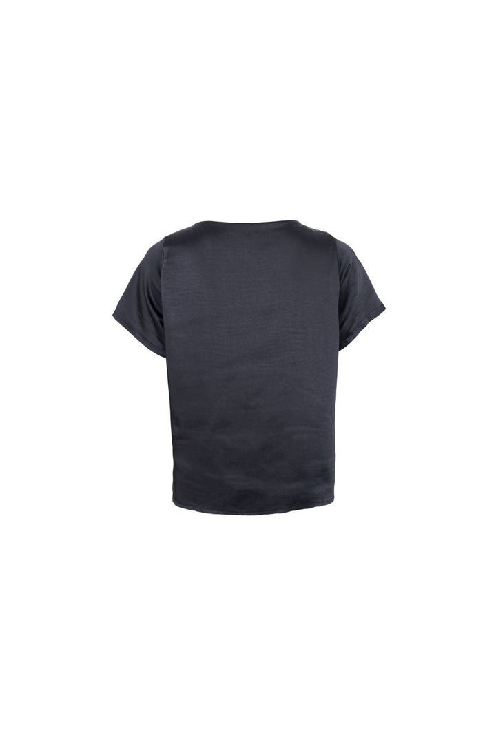 Black Colour - Bclucinda V-Neck Ss Blouse 41299 - Black
