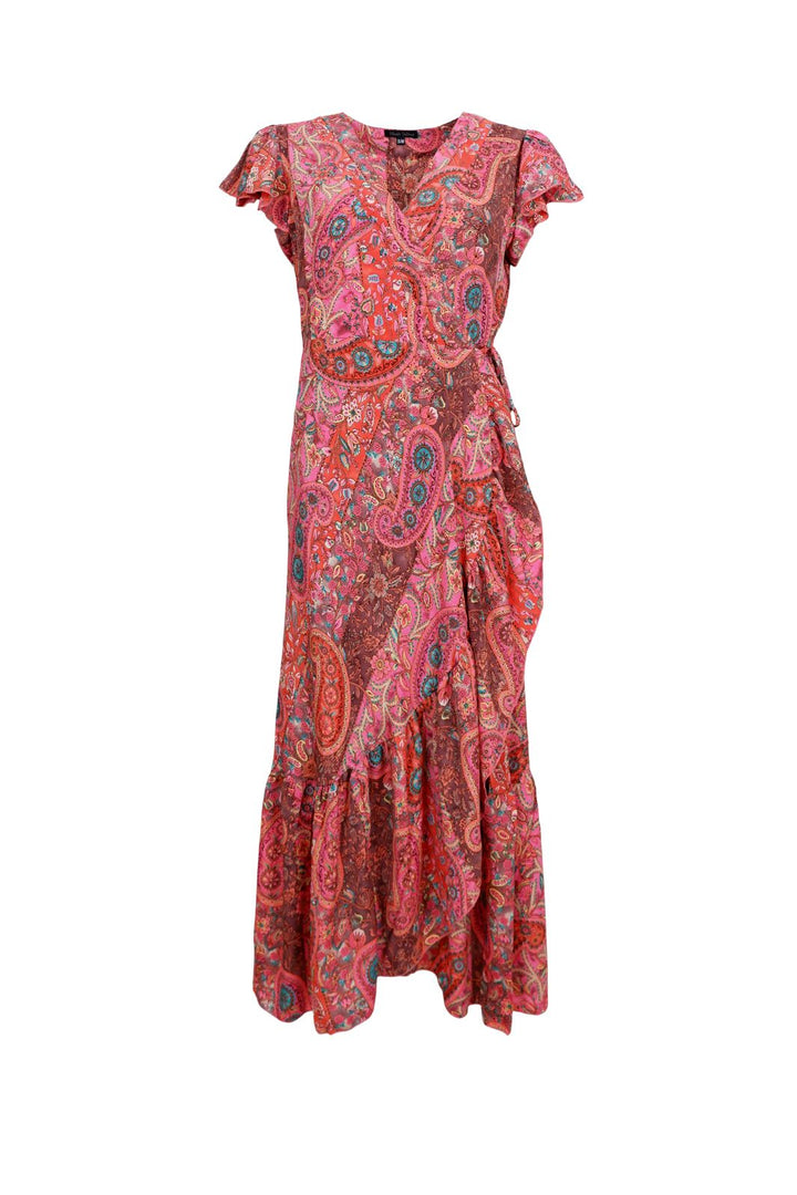 Voorbestelling - Black Colour - Bcluna Flared Wrap Dress 39151 - Scarlett Berry