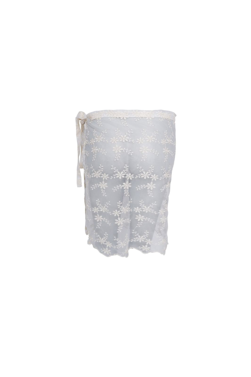 Black Colour - Bclurianna Lace Tie Skirt 3670 - Creme