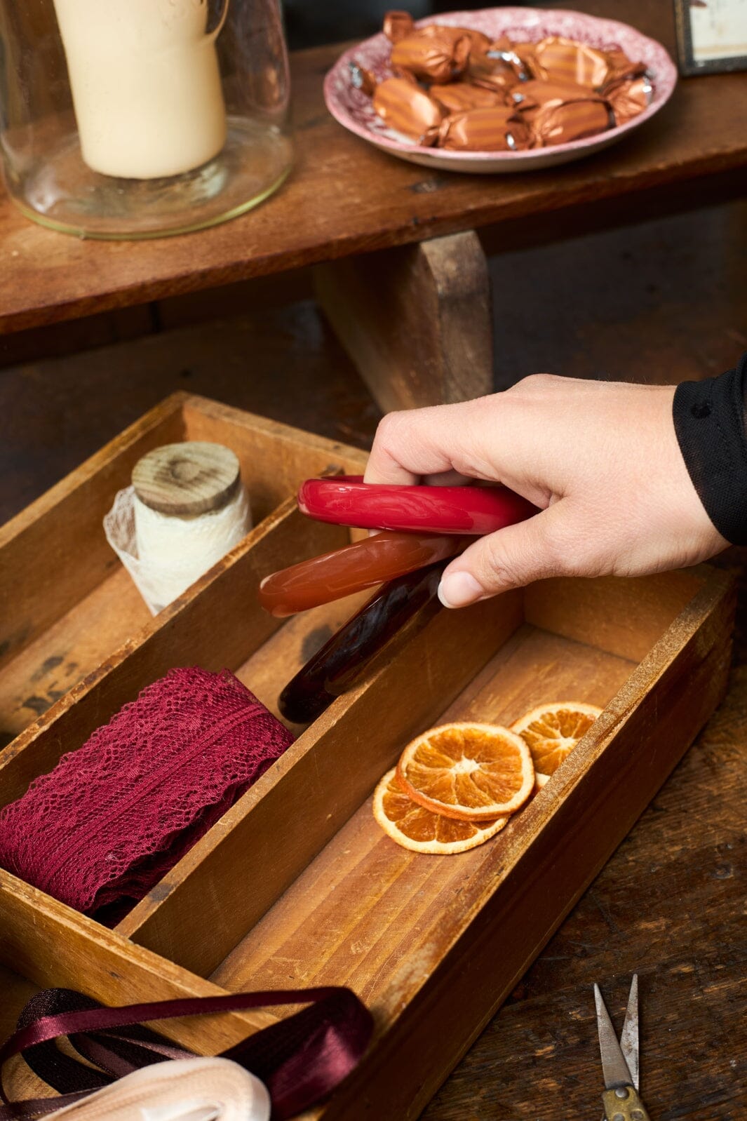 Black Colour - Bclyanne Bangle 4494 - Berry Red