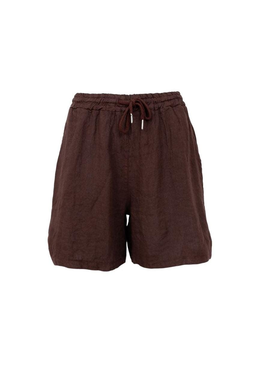 Black Colour - Bcmelina Linen Shorts 40575 - Coffee Shorts 