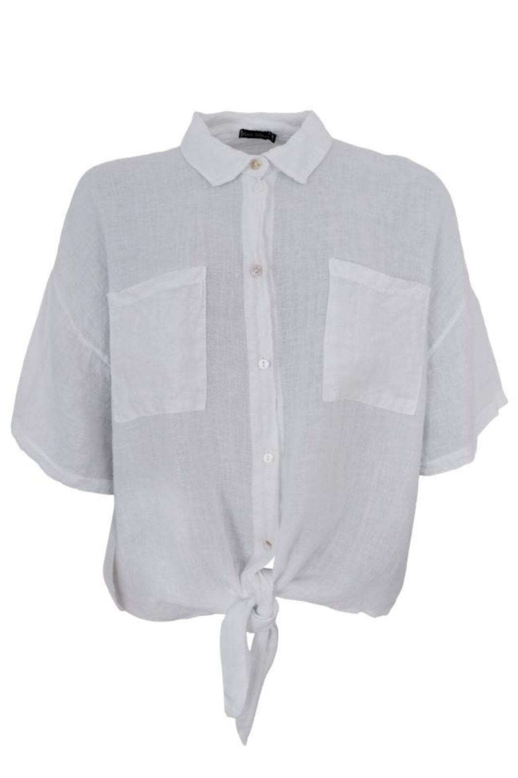Forudbestilling - Black Colour - Bcmelina Short Shirt - White Skjorter 