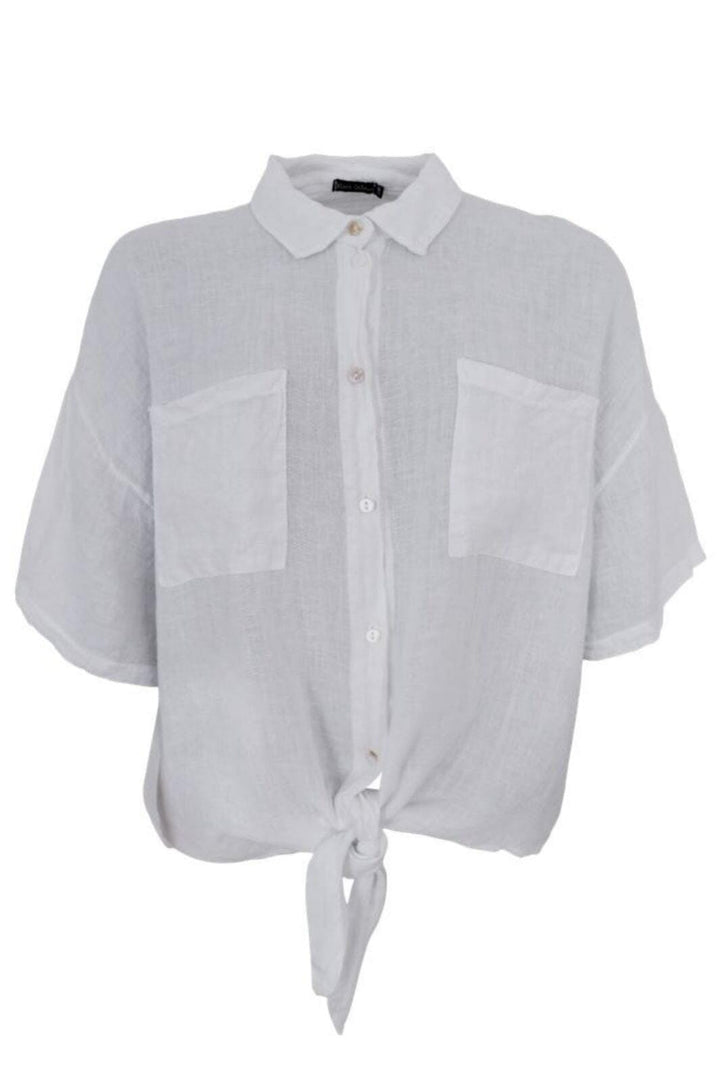 Forudbestilling - Black Colour - Bcmelina Short Shirt - White Skjorter 