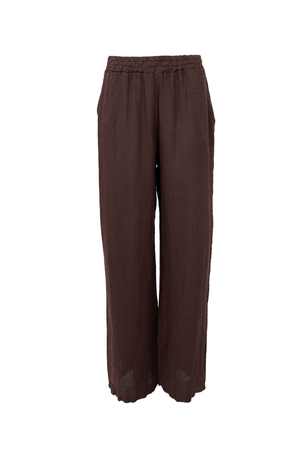 Black Colour - Bcmelina Wide Linen Pant 41114 - Coffee