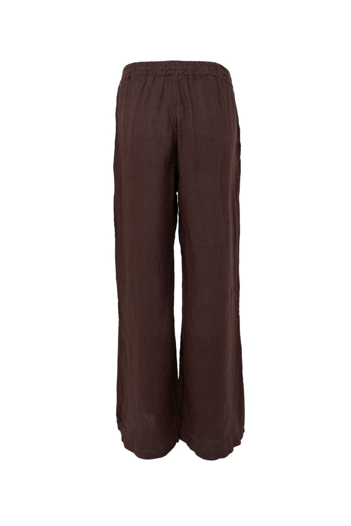 Black Colour - Bcmelina Wide Linen Pant 41114 - Coffee