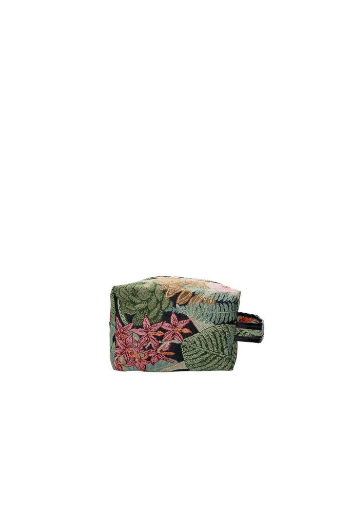 Black Colour - Bcnyla Washbag 7026 - Flower Forest