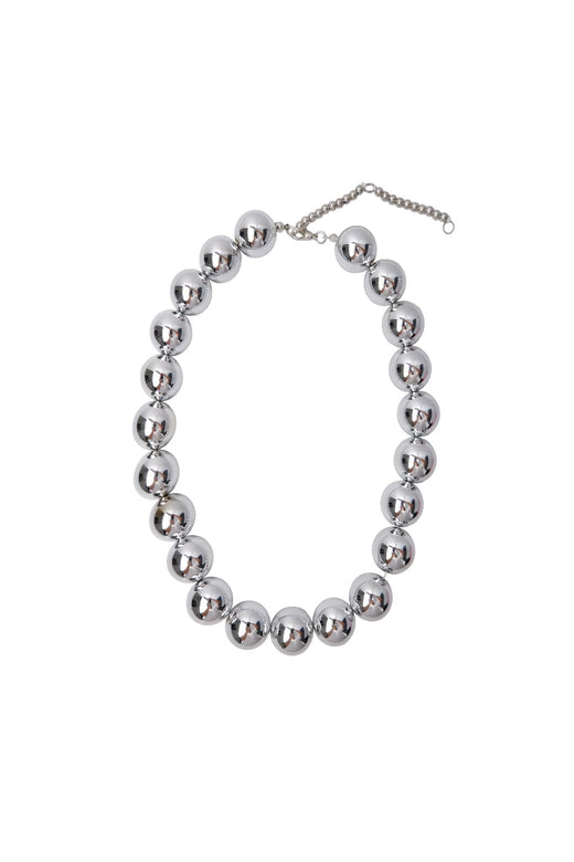Black Colour - Bcpil Necklace 4566 - Silver Coloured