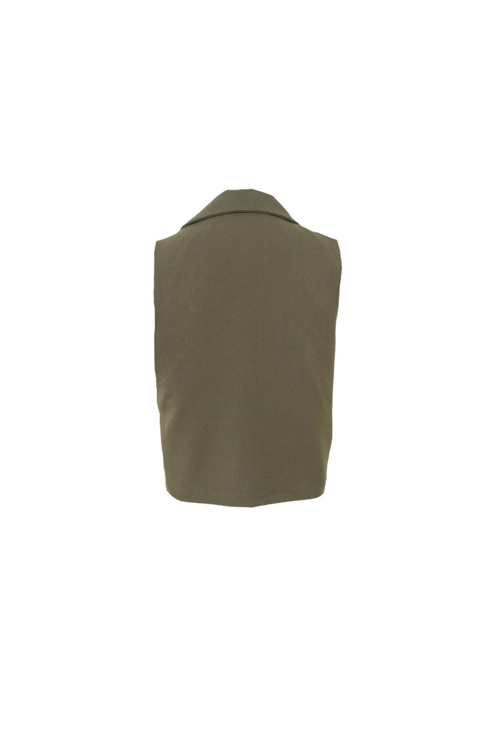 Black Colour - Bcrena Wrap Vest 41255 - Army