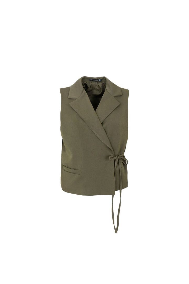 Black Colour - Bcrena Wrap Vest 41255 - Army