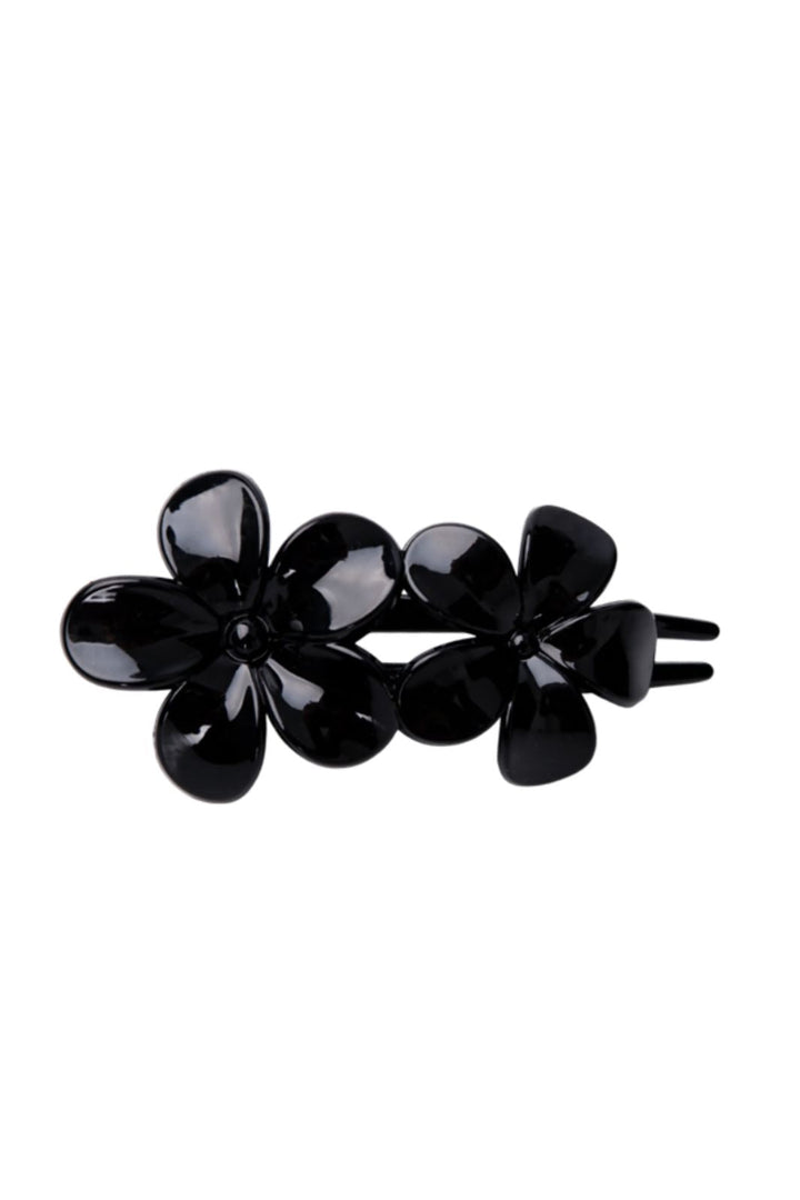 Black Colour - Bcrosella Flower Hair Clip 6074 - Black