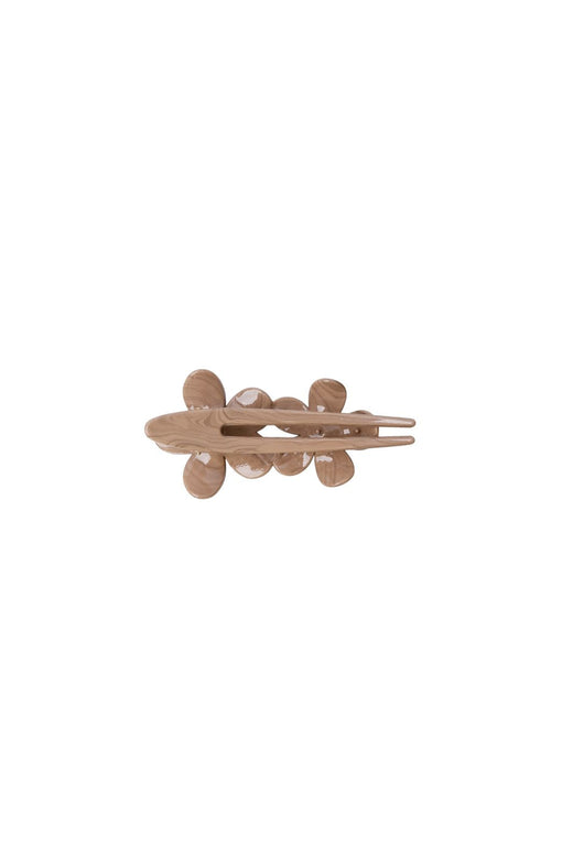 Black Colour - Bcrosella Flower Hair Clip 6074 - Latte