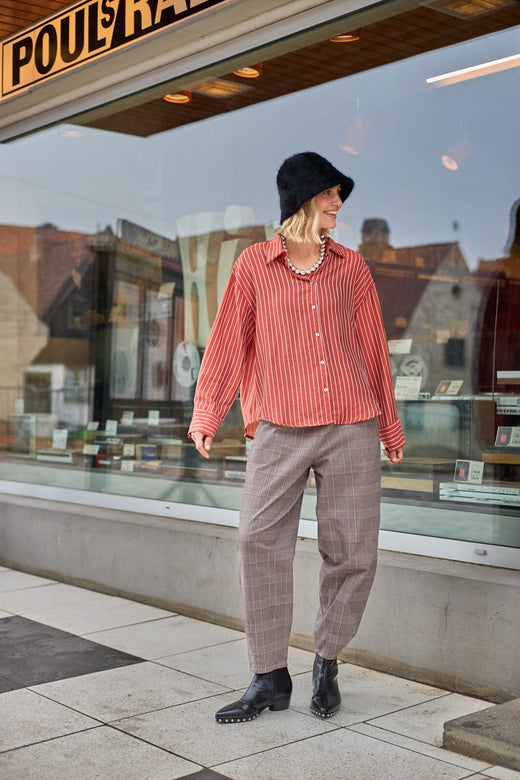 Black Colour - Bcshelby Barrel Pant 41298 - Grey
