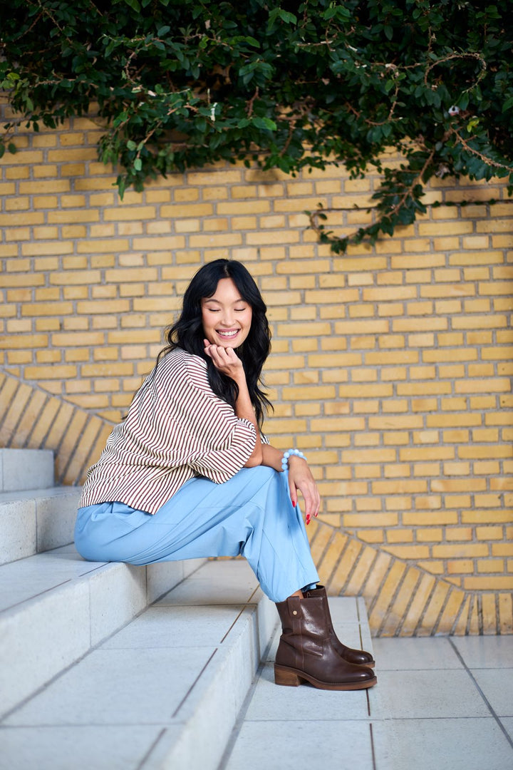 Black Colour - Bcstarry Loose Strass Shirt 41063 - Tobacco