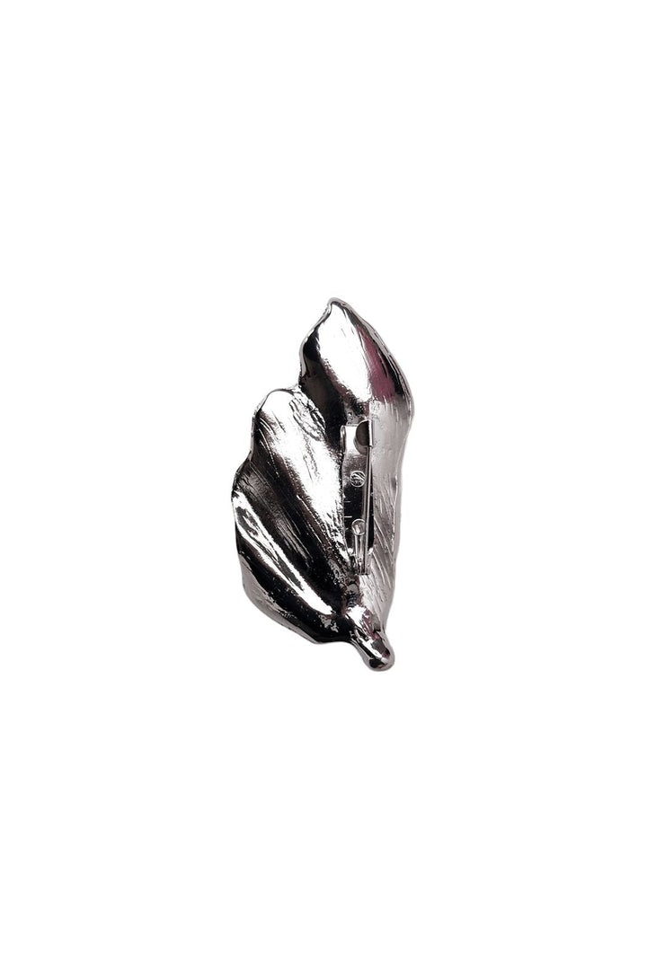 Black Colour - Bcwing Brooch 4548 - Silver Coloured