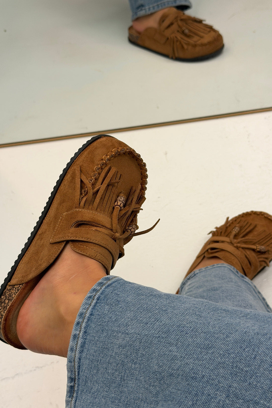 Bloom - Bluebell Loafers - Camel Loafers 