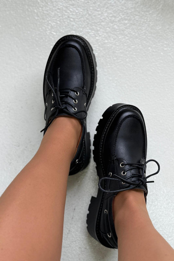 Bloom - Dahliana Loafers - Black Loafers 